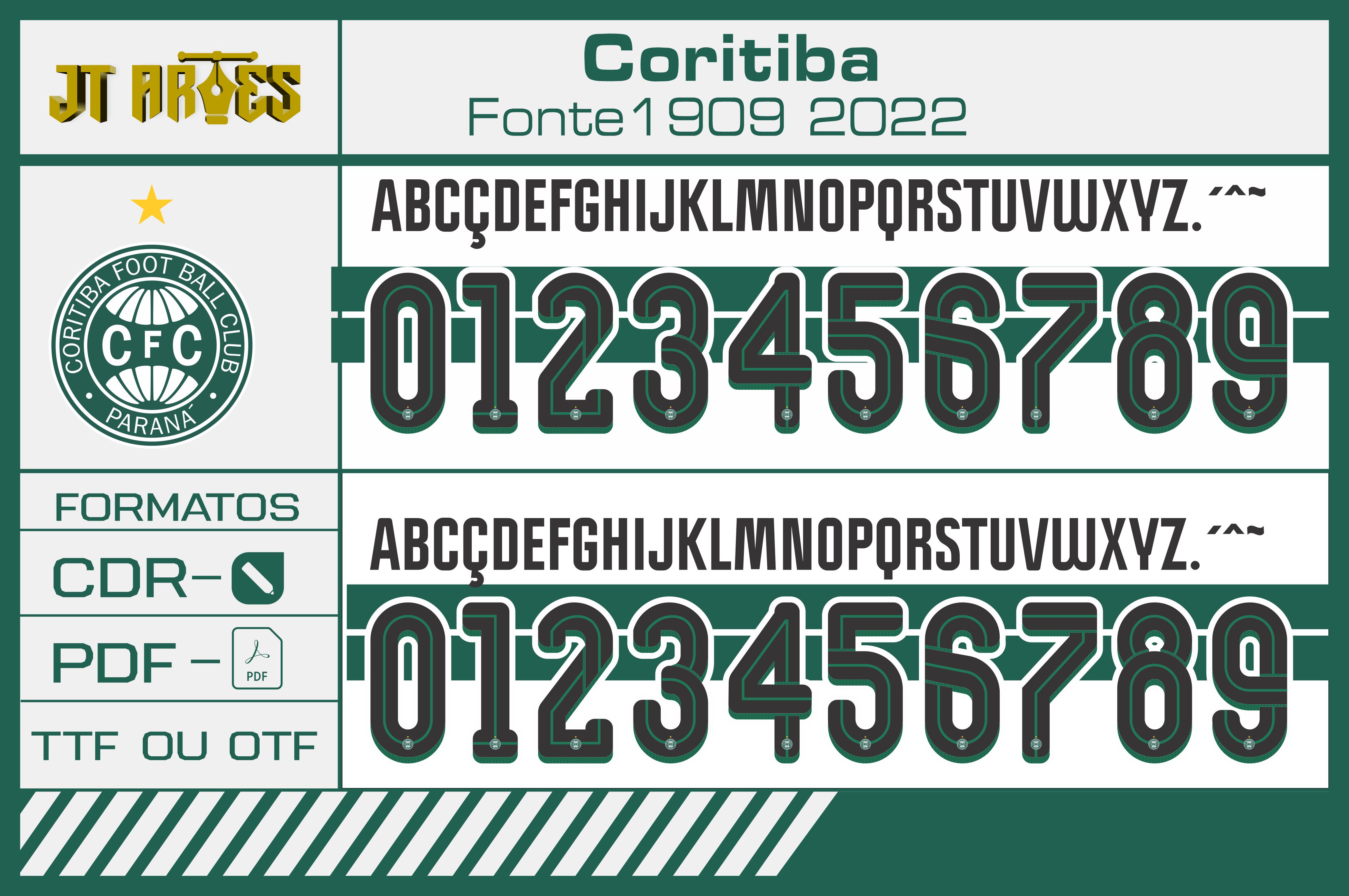 Fonte Coritiba 1909 2022