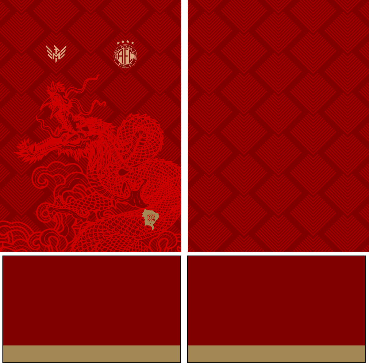 Arte Vetor Camisa América FC Armadura do Dragão 2024