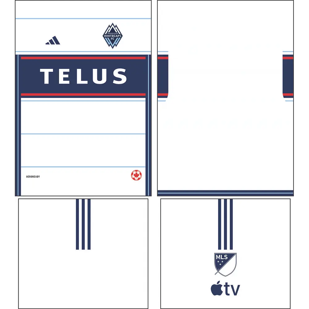 Arte Vetor Camisa Vancouver Whitecaps Local 2024