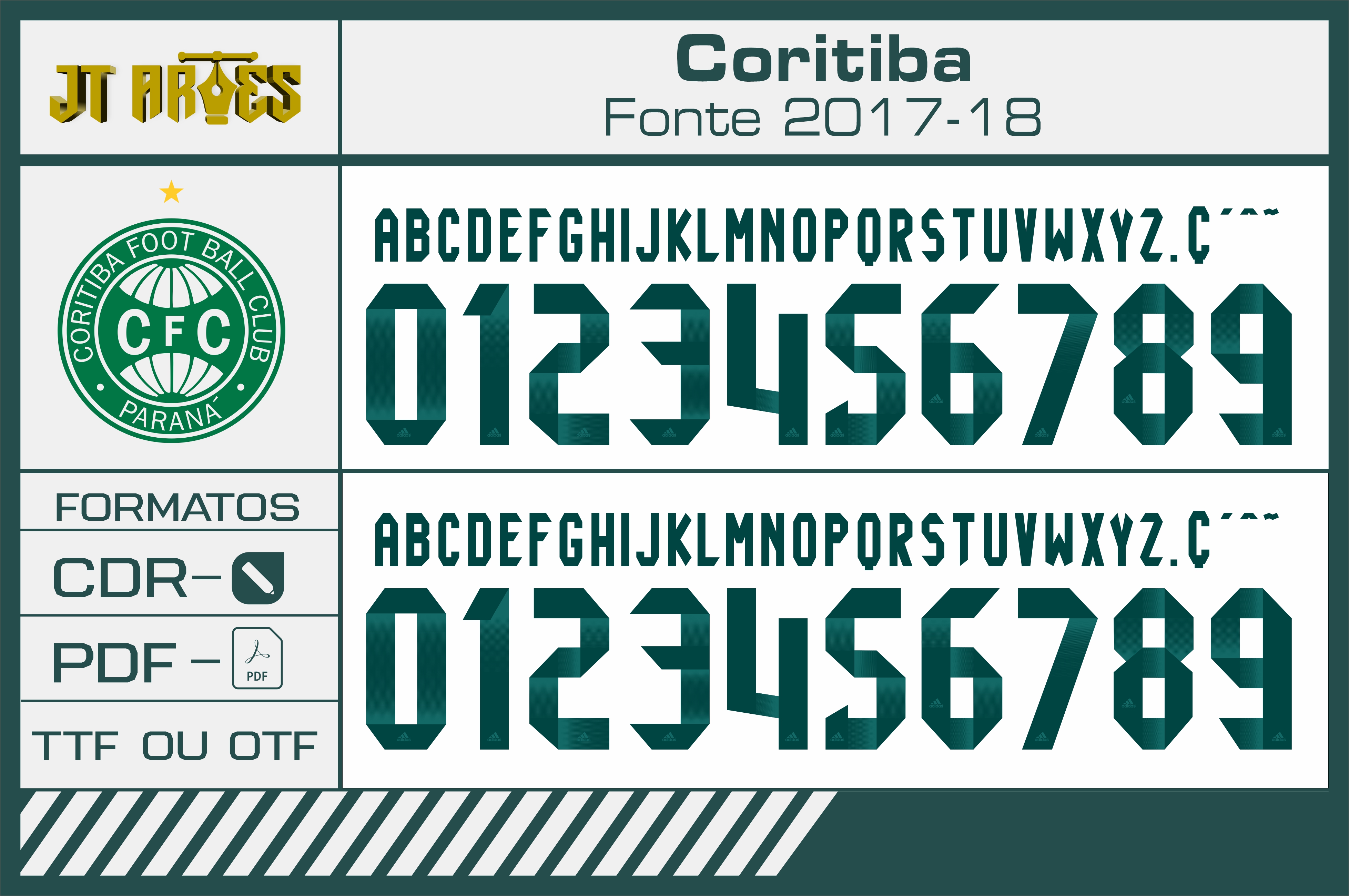 Fonte Coritiba 2017-2018 Adidas