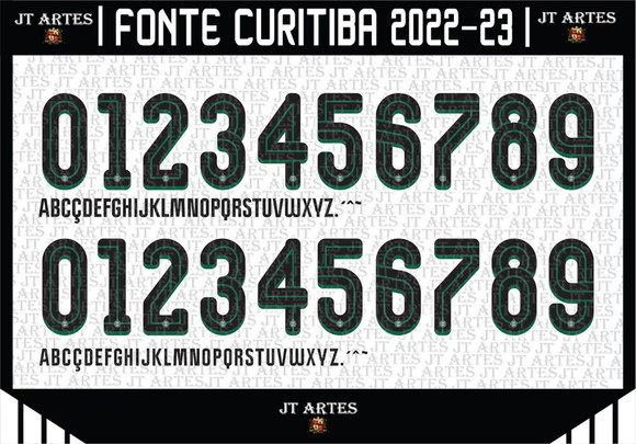 Fonte Coritiba 1909 2022